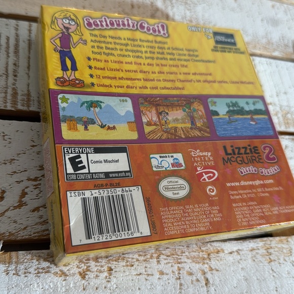 NWT Lizzie McGuire 2 Lizzie Diaries video game for the GameBoy advance - Picture 2 of 3